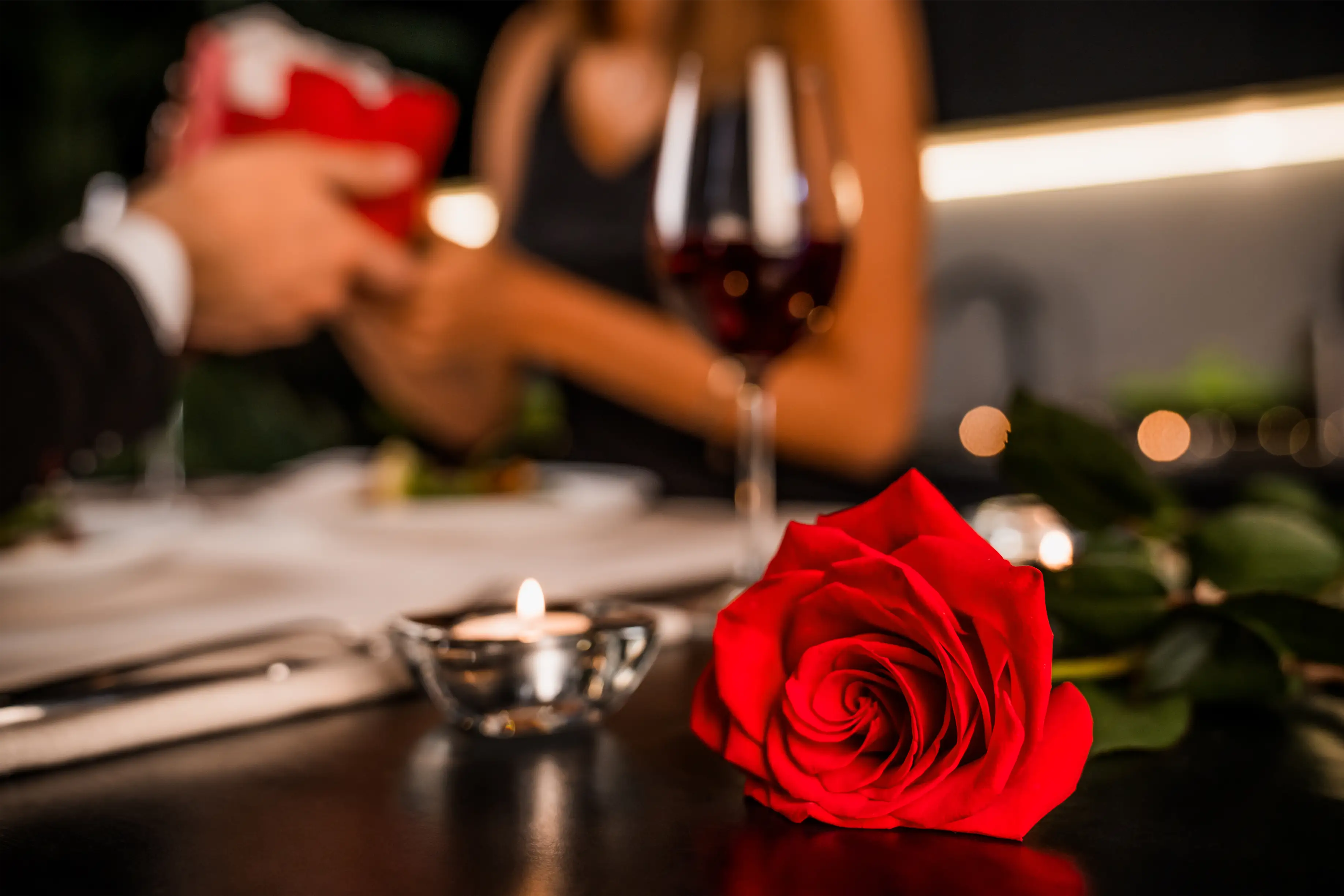 para romantyczna kolacja w hotelu